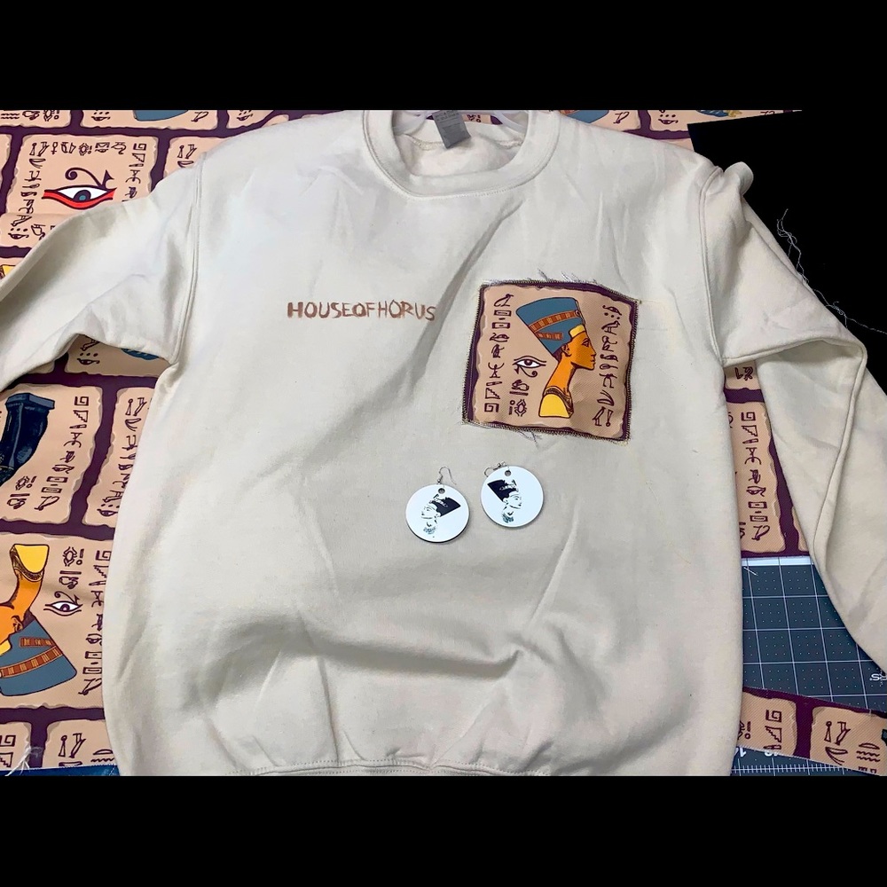 Sand color HOUSE OF HORUS sweatshirt